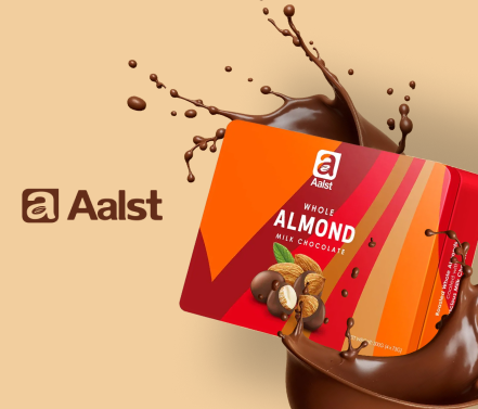 AR in Aalst chocolate package