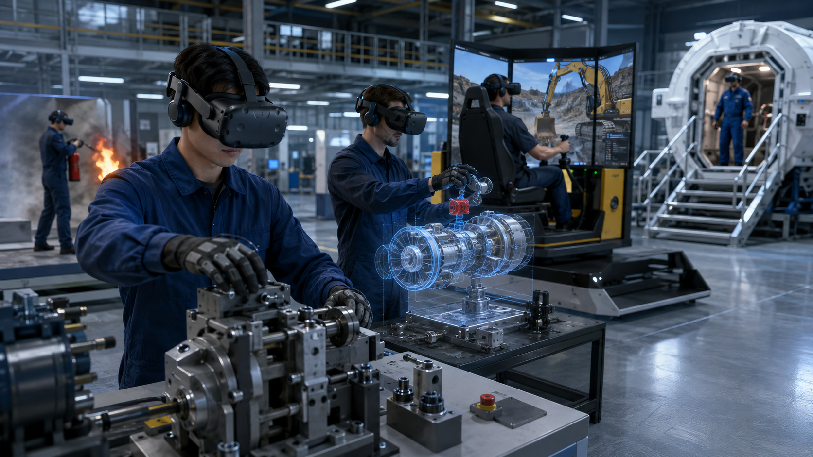 5 кейсів використання VR-симуляторів у виробництві: від навчання персоналу до підготовки космонавтів